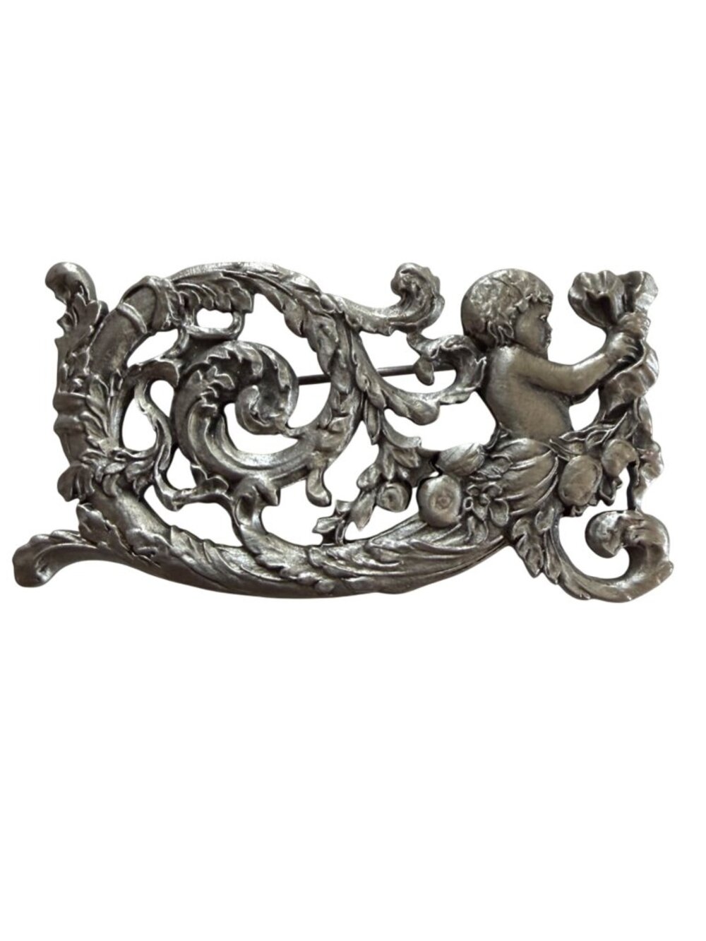 Rubin Museum of Art RMA Silver Tone Brooch Himalayan Art Goddess Spirit Boho